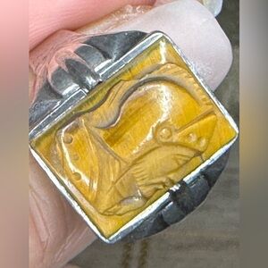 Men’s Soldier Cameo vintage ring